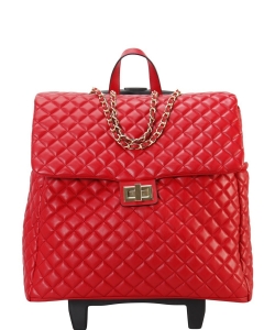 Fashion Quilted Luggage Bag XC6575 RED